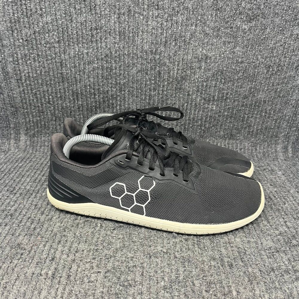 Vivobarefoot Geo Racer Barefoot Minimalist Running Shoes Black Womens 42 / US 11